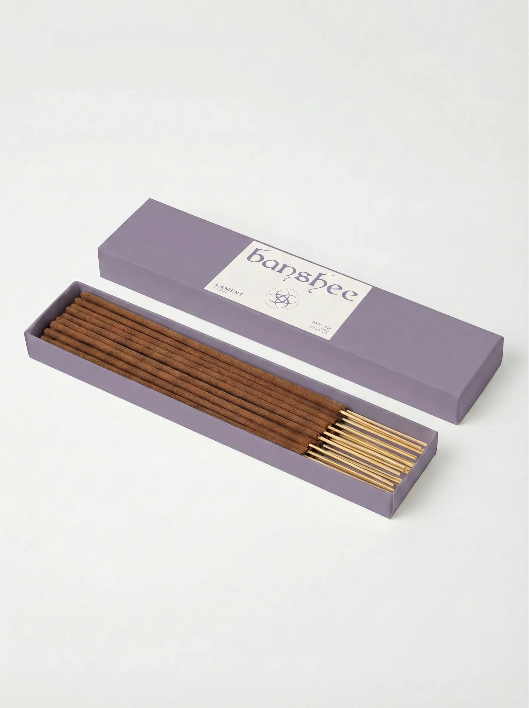 Lament Incense by Banshee — Black rose, cold violet, rain accord, 20 sticks / box hand-poured incense