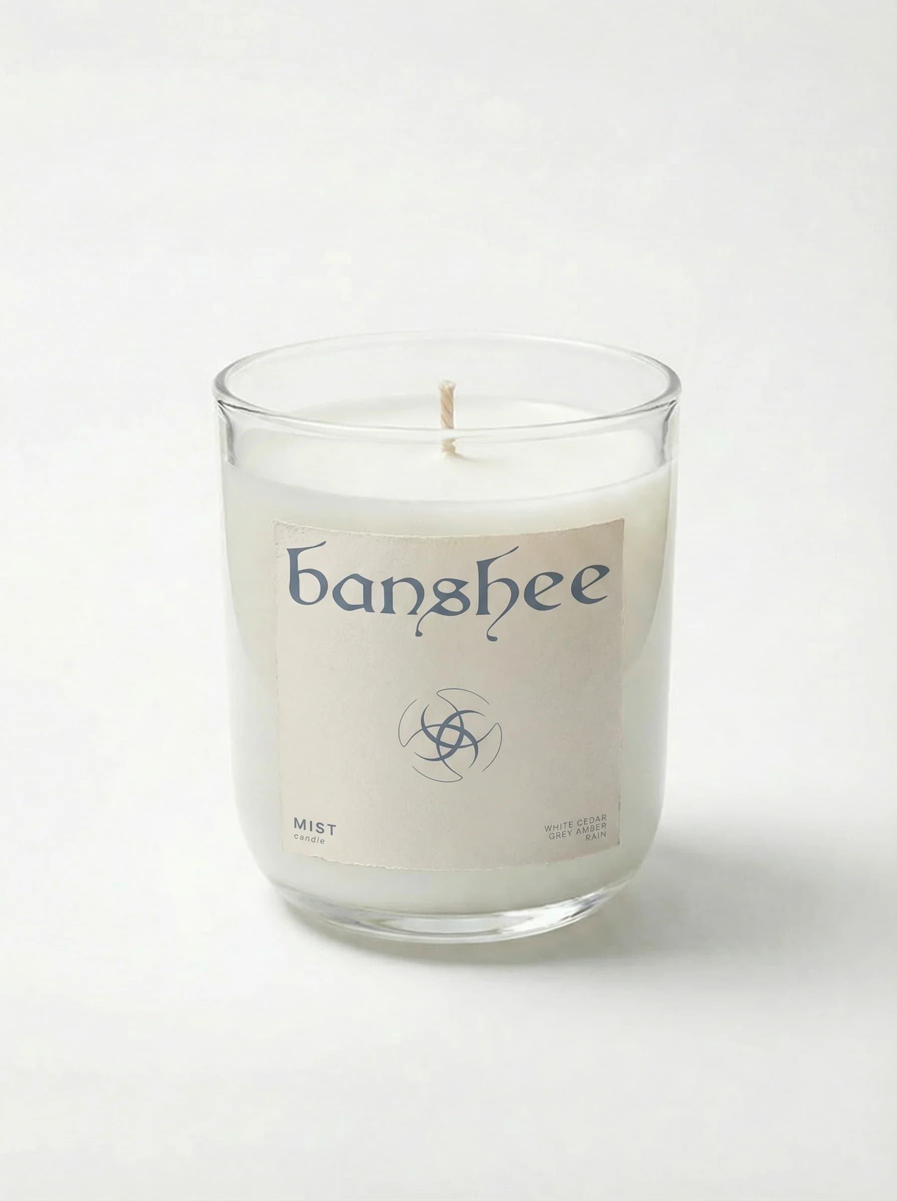 Mist Candle by Banshee — Sea mist, white tea, cold bergamot, 220g / 7.8oz hand-poured candle