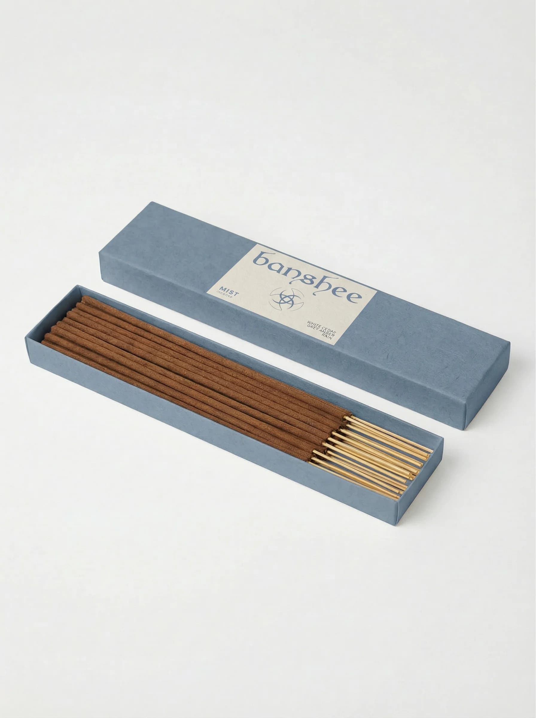 Mist Incense by Banshee — Sea mist, white tea, cold bergamot, 20 sticks / box hand-poured incense