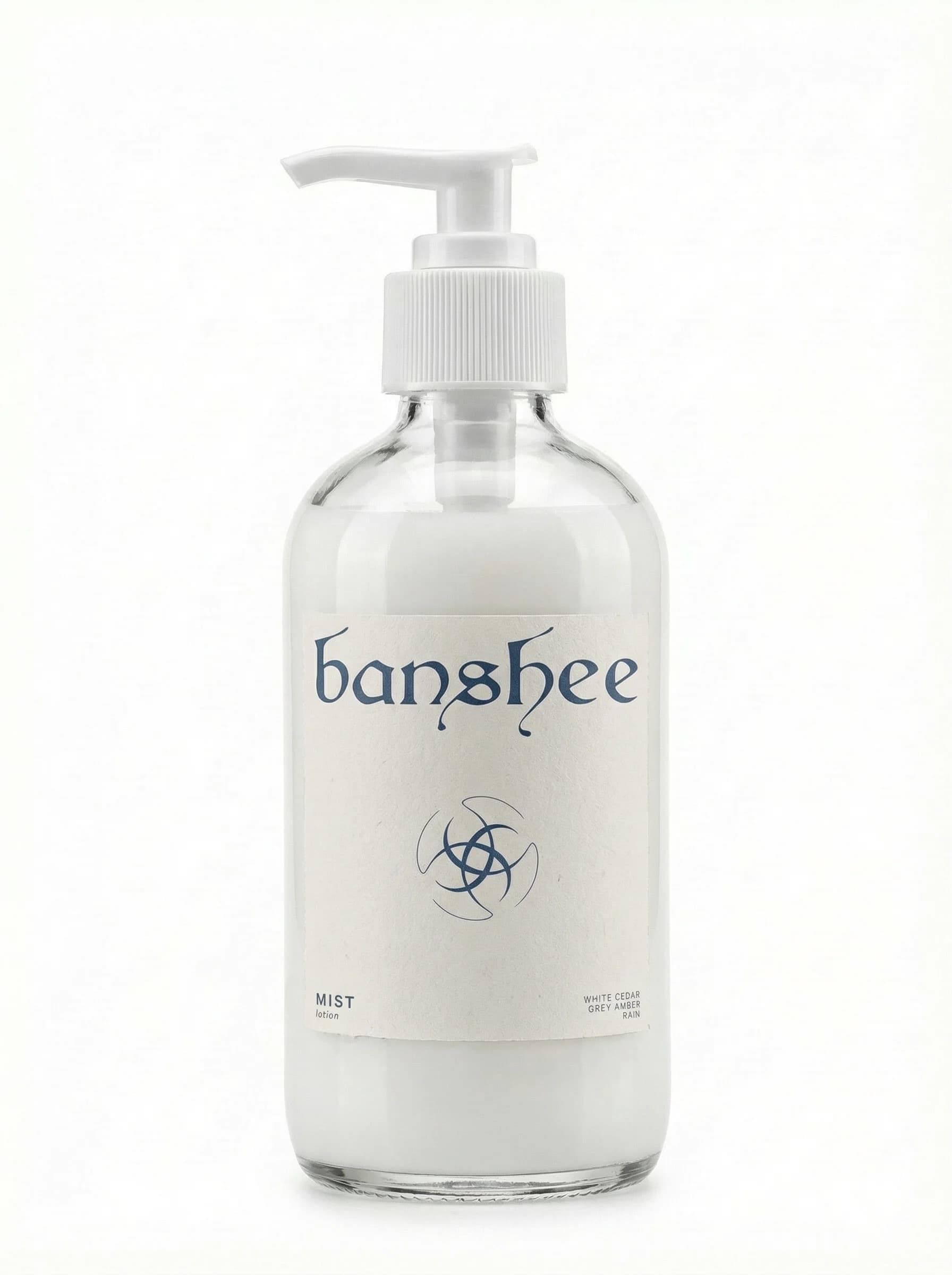 Mist Lotion by Banshee — Sea mist, white tea, cold bergamot, 200ml / 6.8 fl oz hand-poured lotion