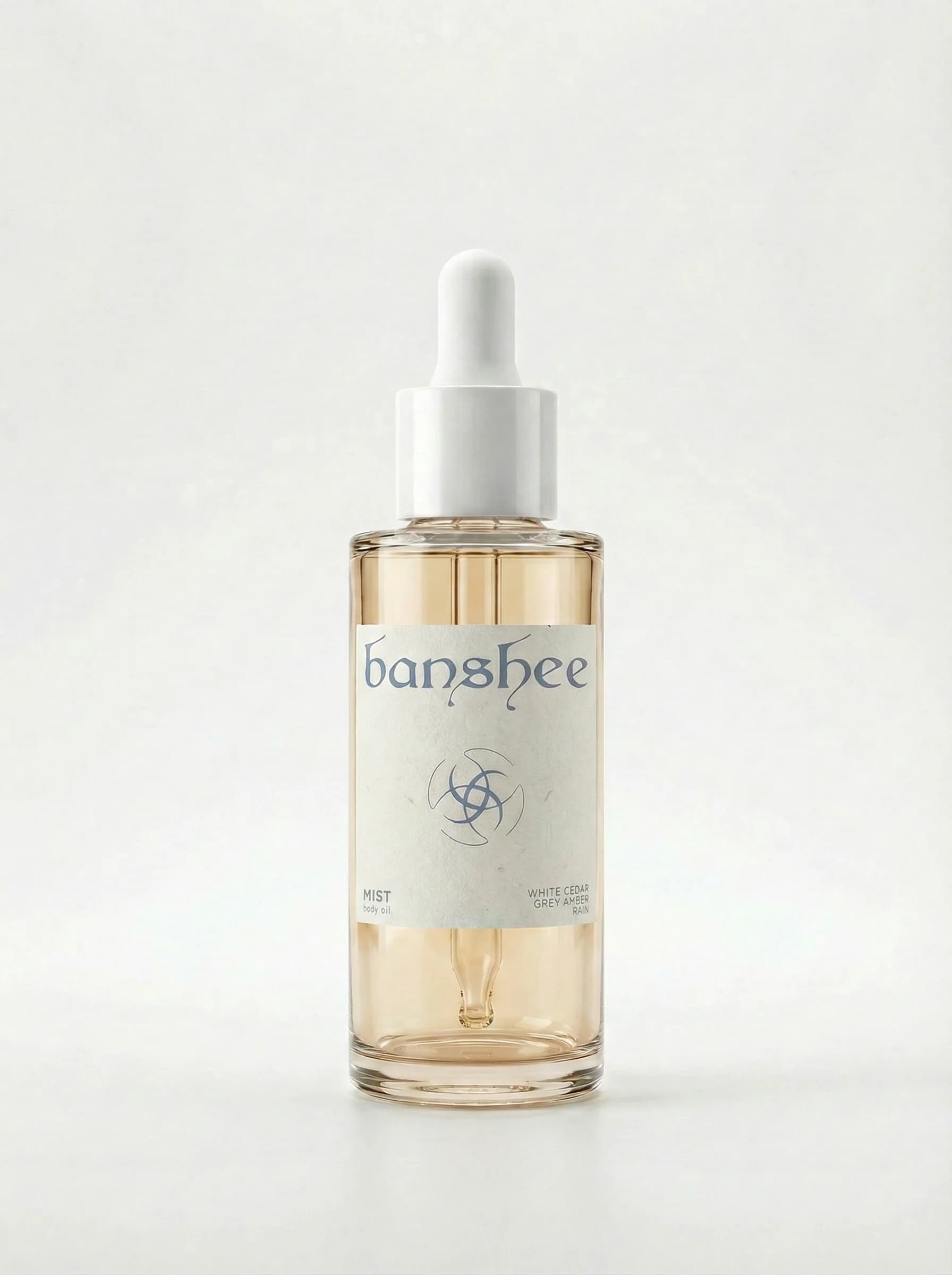 Mist Body Oil by Banshee — Sea mist, white tea, cold bergamot, 100ml / 3.4 fl oz hand-poured body oil
