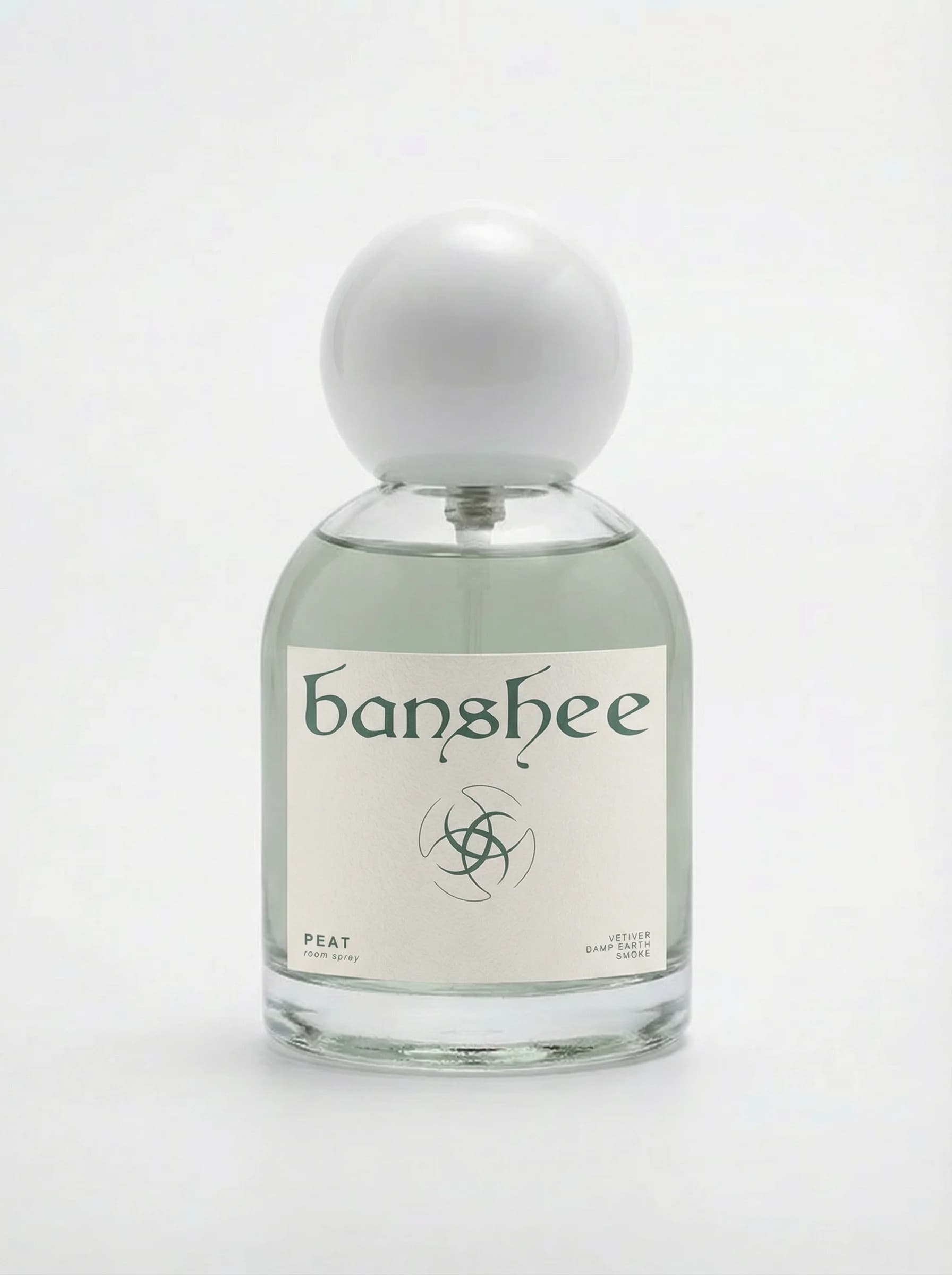 Peat Room Spray by Banshee — Smoked peat, damp moss, black earth, 100ml / 3.4 fl oz hand-poured room spray