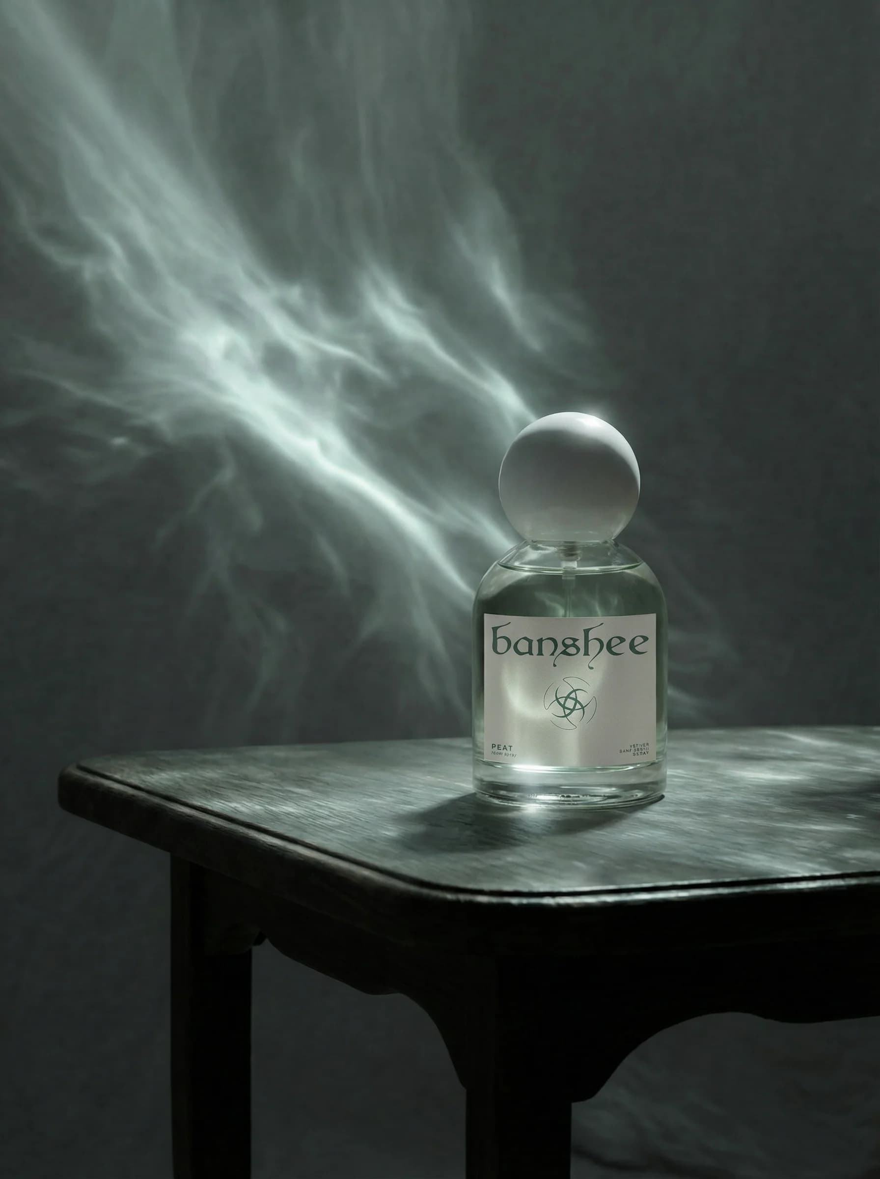 Peat Room Spray by Banshee — Smoked peat, damp moss, black earth, 100ml / 3.4 fl oz hand-poured room spray
