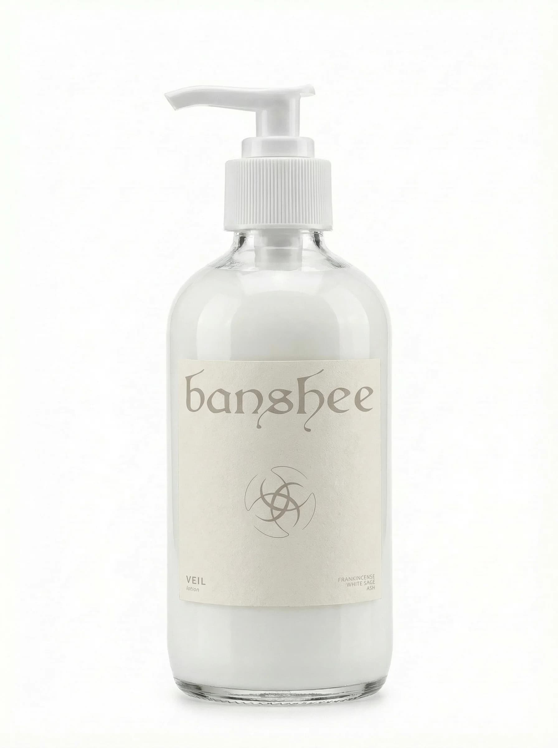 Veil Lotion by Banshee — Powdered orris, white pepper, neroli, 200ml / 6.8 fl oz hand-poured lotion