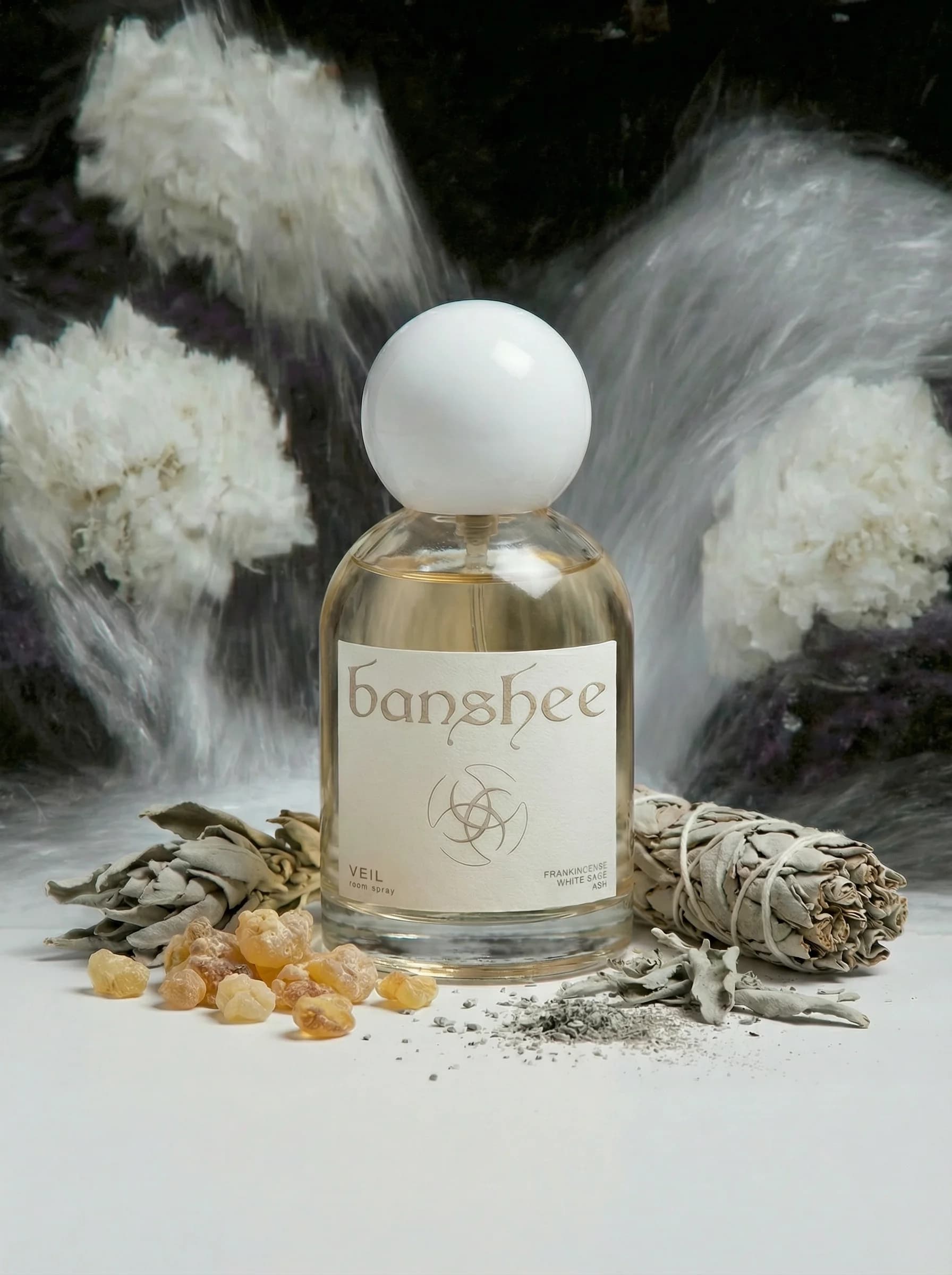 Veil Room Spray by Banshee — Powdered orris, white pepper, neroli, 100ml / 3.4 fl oz hand-poured room spray